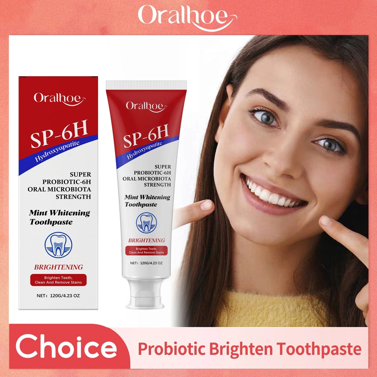 Oralhoe SP-6 Probiotic Whitening Toothpaste – 120g