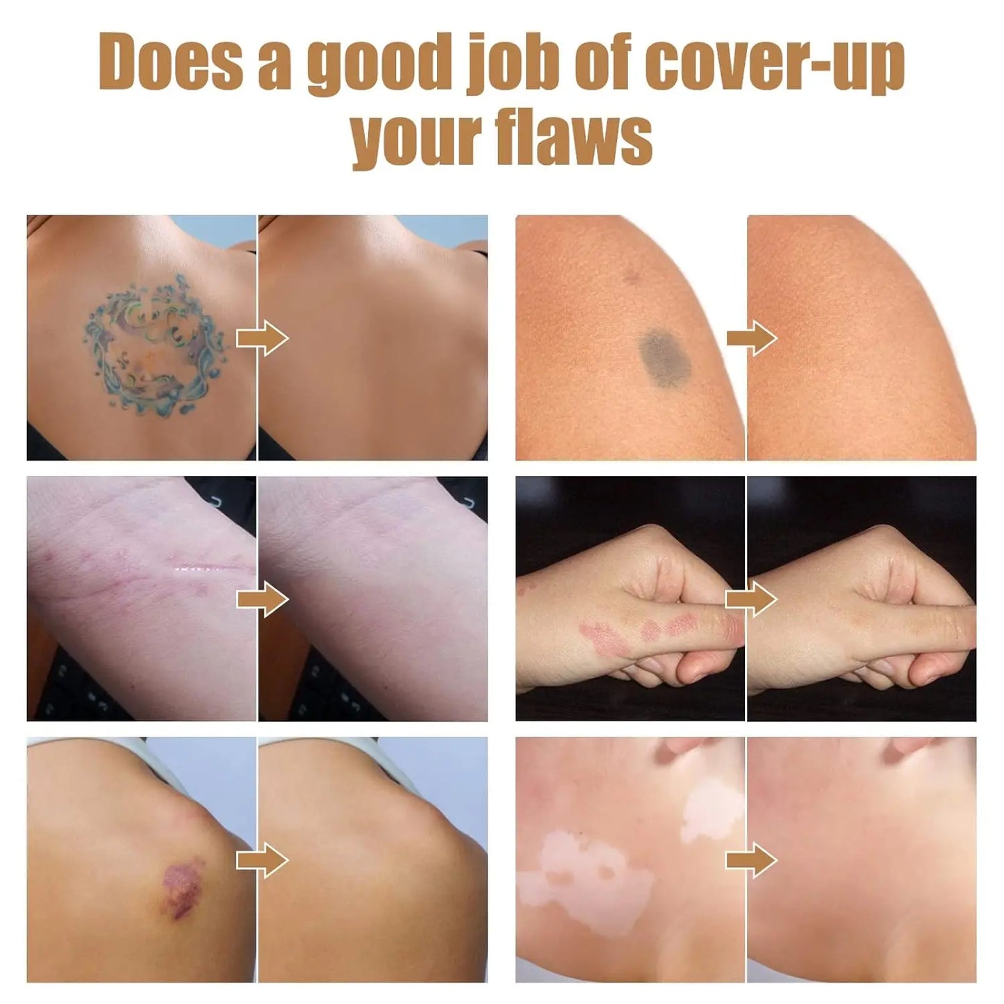Waterproof Tattoo Cover Up Concealer | Full Coverage, 2 Colors