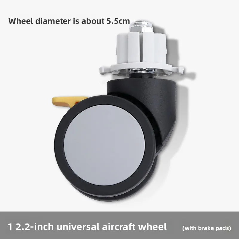 2" Mute Office Chair Caster Wheels – Heavy-Duty Rubber Swivel