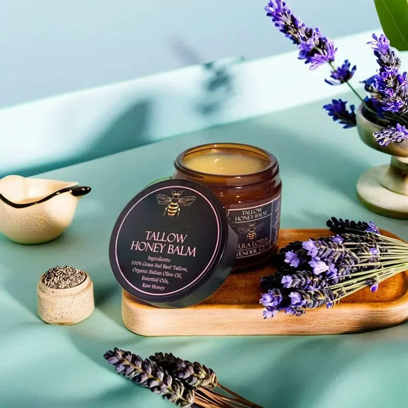 LAIKOU Grass-Fed Beef Tallow & Raw Honey Moisturizing Balm
