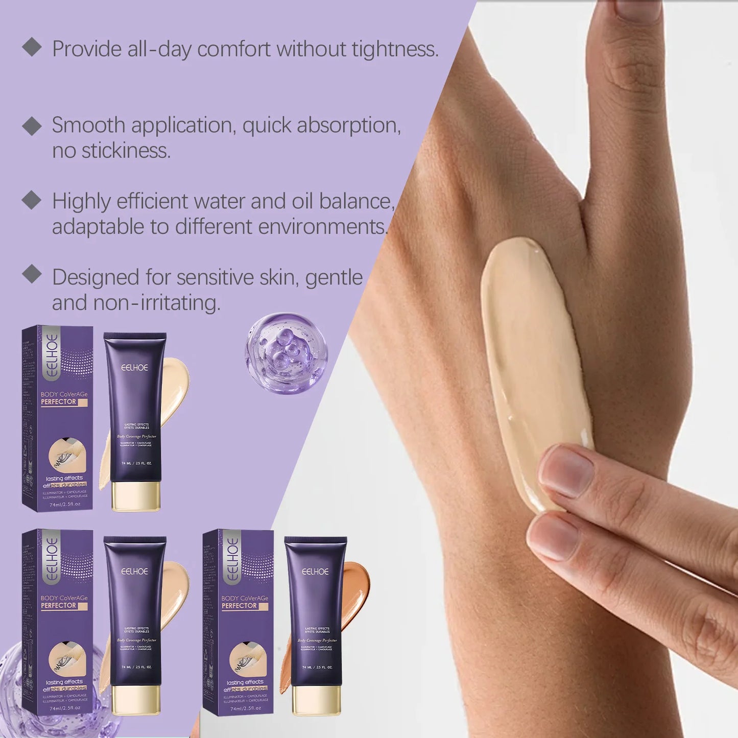 EELHOE Body Concealer Full Coverage Waterproof 74ml