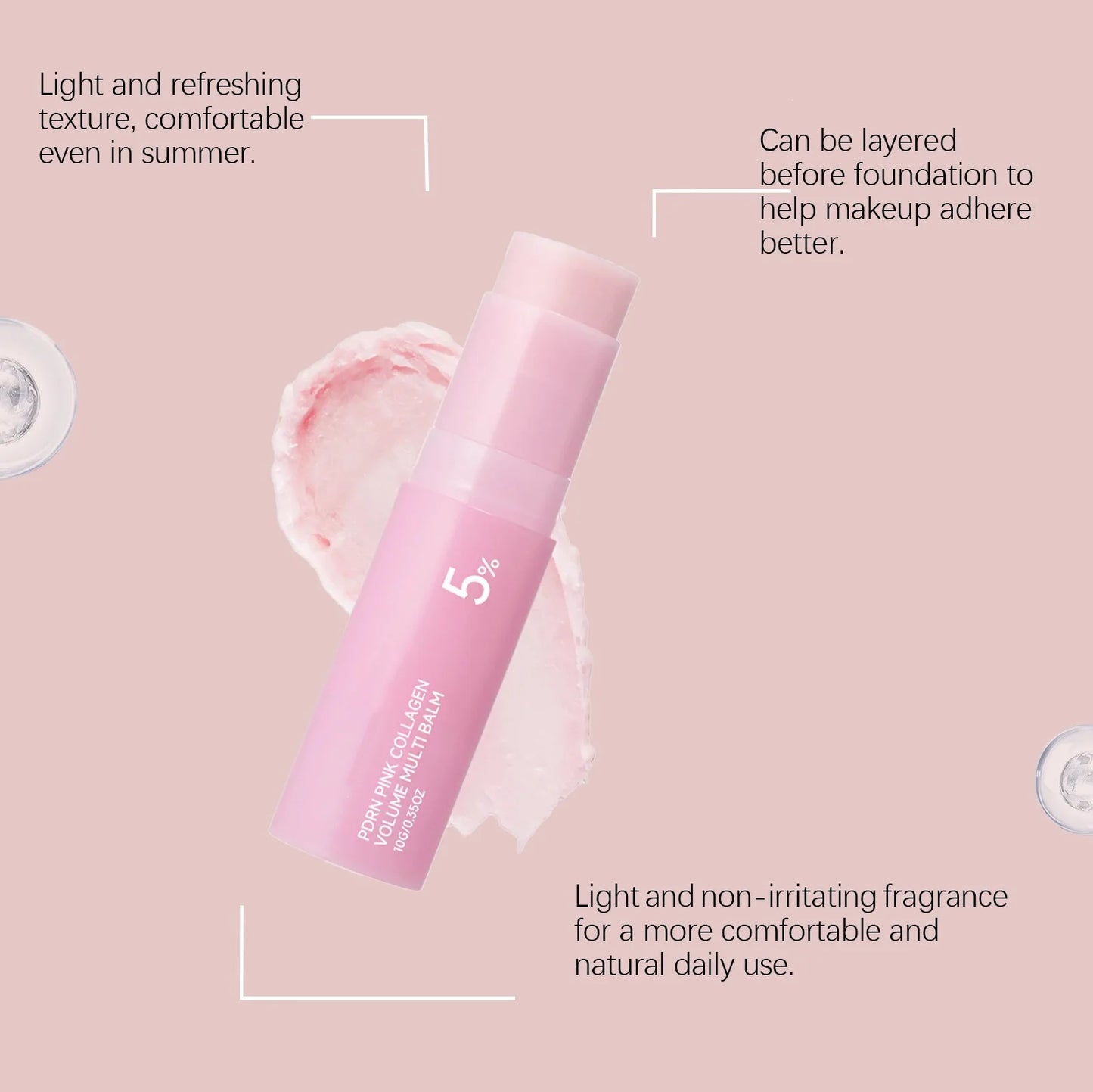Collagen Multi Balm Revitalize Skin Reduce Rough Repair Damaged Skin Brighten Complexion Smooth Fine Lines PDRN Multi Balm Stick Peaceful Pleasures Health and Wellness