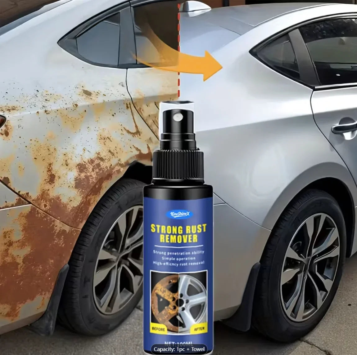 Metal Rust Removal Spray – Converter, Remover & Preventer
