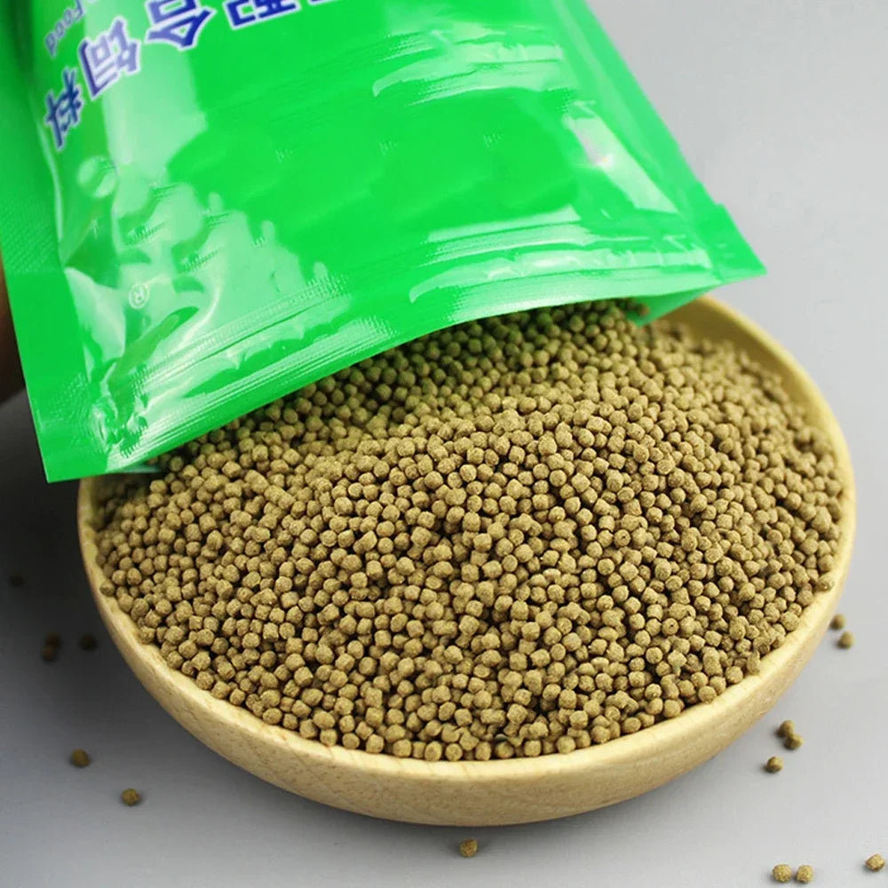 100g Floating Small-Grain Tropical Fish Food:Spirulina-Enriched for Goldfish/Guppies/Koi,Color-Enhancing Aquarium Feed Accessory Peaceful Pleasures Health and Wellness