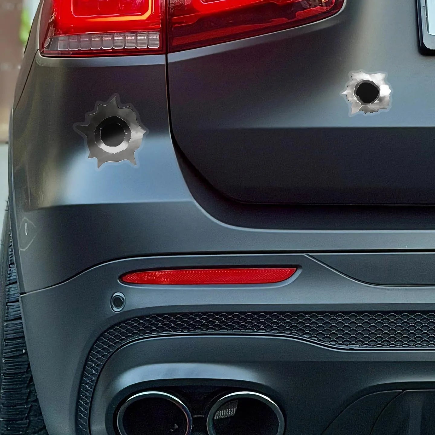 3-Pack Realistic Fake Bullet Hole Car Stickers Waterproof Sunproof Gunshot Decals Funny Prank Stickers to Cover Car Scratches Peaceful Pleasures Health and Wellness
