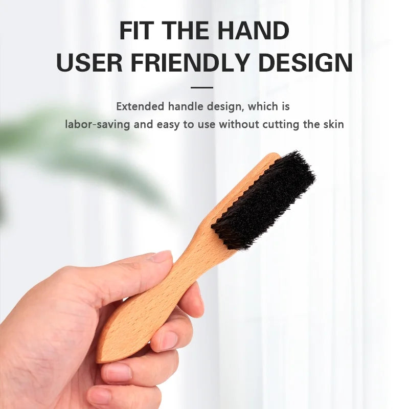Men Beard Brush Wood Handle Hairdressing Soft Hair Cleaning Brush Retro Neck Duster Broken Remove Comb Hair Styling Salon Tools Peaceful Pleasures Health and Wellness
