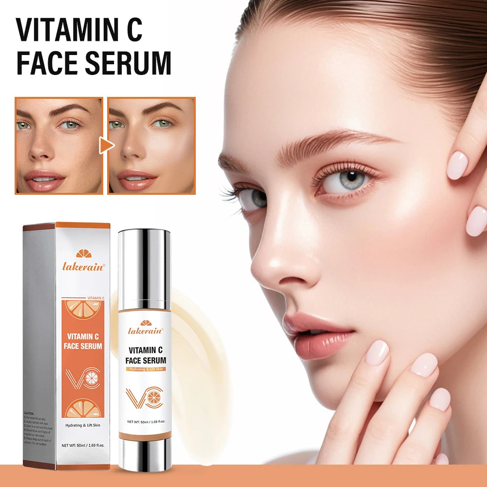 Vitamin C Face Serum Mild Ingredients Moisturizing Restoring Skin Elasticity Refreshing And Comfortable Facial Skin Care Essence Peaceful Pleasures Health and Wellness