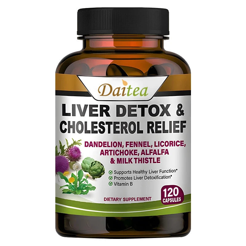 Liver Cleanse Detox & Repair – Milk Thistle, Artichoke, Dandelion Liver Detox Supplement Peaceful Pleasures Health and Wellness 120 Capsules