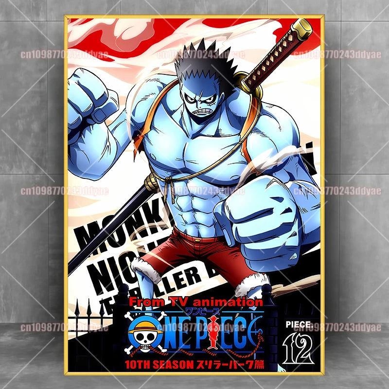 Classic Anime Dragon Ball Characters Luffy Zoro Nami Robin Canvas Painting Poster Suitable for Fashion Wall Art Oil Painting Peaceful Pleasures Health and Wellness wb96 3 55x75cm