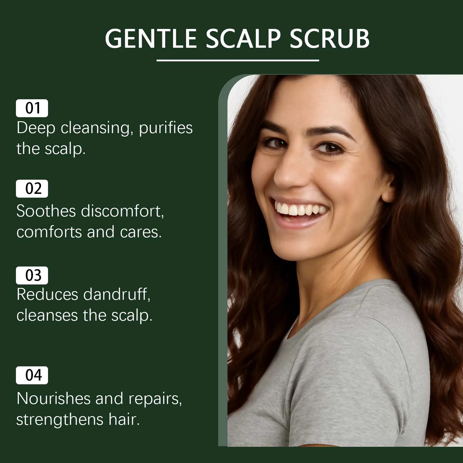 Nourishing Scalp ScrubGentle formula deeply cleanses, nourishes and volumizes for a healthy & comfortable scalp Peaceful Pleasures Health and Wellness