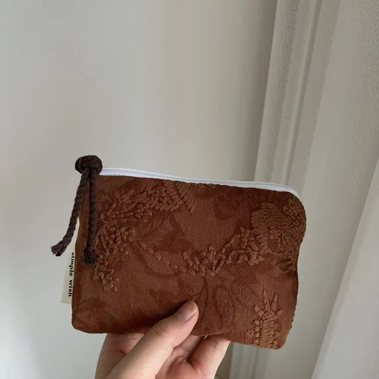 New Autumn Winter Retro Literary Coin Purse Mini Small Card Bags Headphone Air Cushion Storage Bag for Women Daily Portable Use Peaceful Pleasures Health and Wellness 4