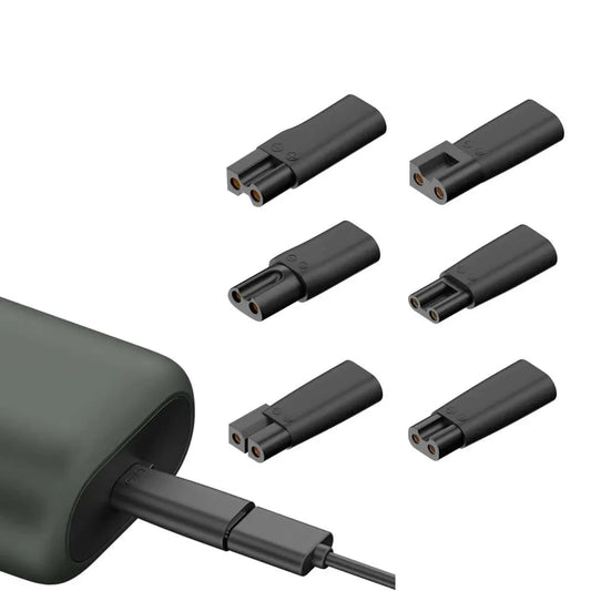 6-Pack Type-C USB Adapter for Hair Clippers & Trimmers