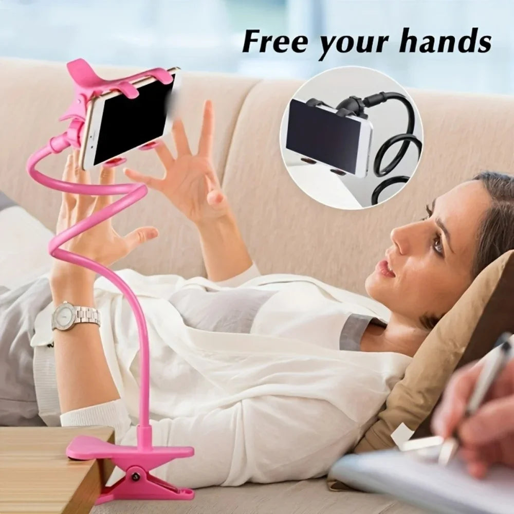 Universal Long Arm Phone Holder – Bedside & Desktop Clamp Stand