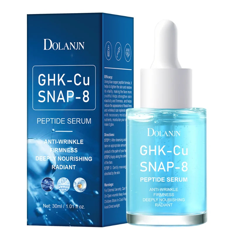 Blue Copper Peptide Serum With Collagen Lifting Deeply Hydrating Gentle Nourishing Revitalize Skin Korean Daily Skincare Essence Peaceful Pleasures Health and Wellness Blue Copper Peptide 2pcs