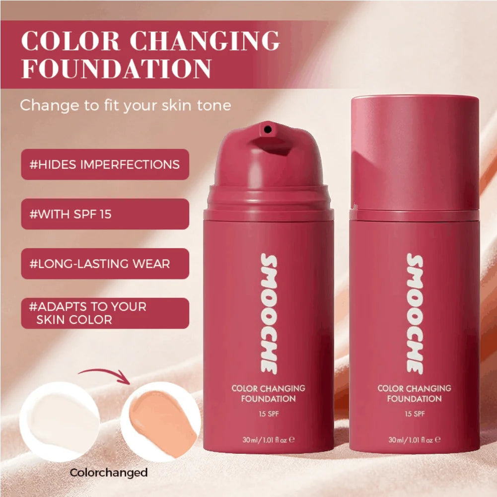 Color Changing Foundation – Self-Adjusting Shade & Full Coverage
