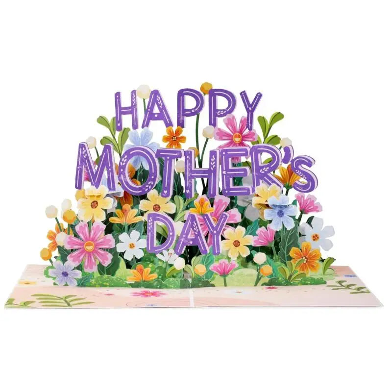 3D Pop-Up Happy Mother's Day Card with Envelope | Eco Paper Greeting Card Peaceful Pleasures Health and Wellness A5