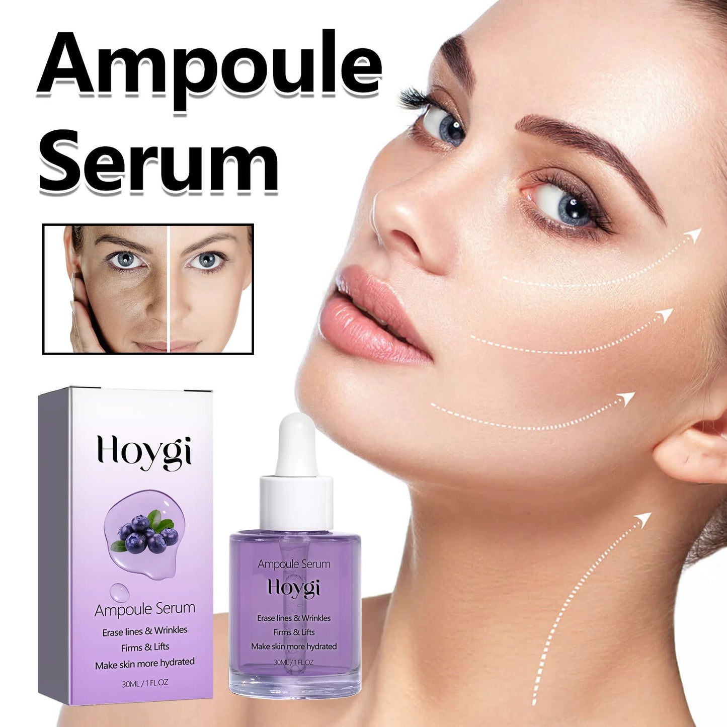 Anti Aging Serum Reduce Fine Line Firming Lifting Wrinkle Removal Lighten Dark Spots Repair Moisturize Whitening Ampoule Essence Peaceful Pleasures Health and Wellness