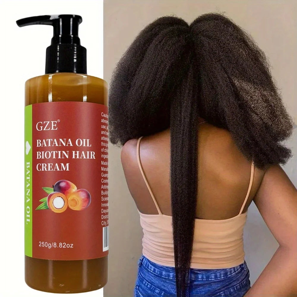 GZE Batana Oil Biotin Hair Cream – Anti-Breakage & Repair