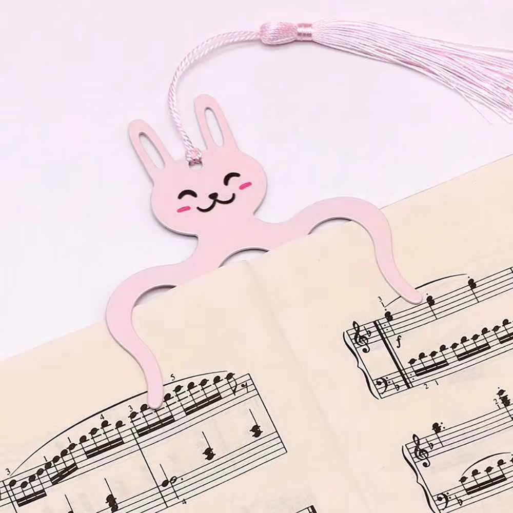 Cartoon Cute M-shaped Score Clip Metal Iron Book Flat Paging Fixed