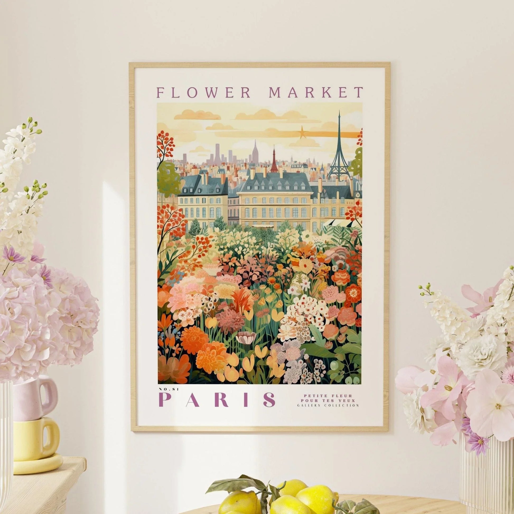 Flower Market Print, Paris Print, Botanical Prints, Digital Prints, Colorful Prints, Trendy Prints, Green Prints, Art Gifts, Flo Peaceful Pleasures Health and Wellness