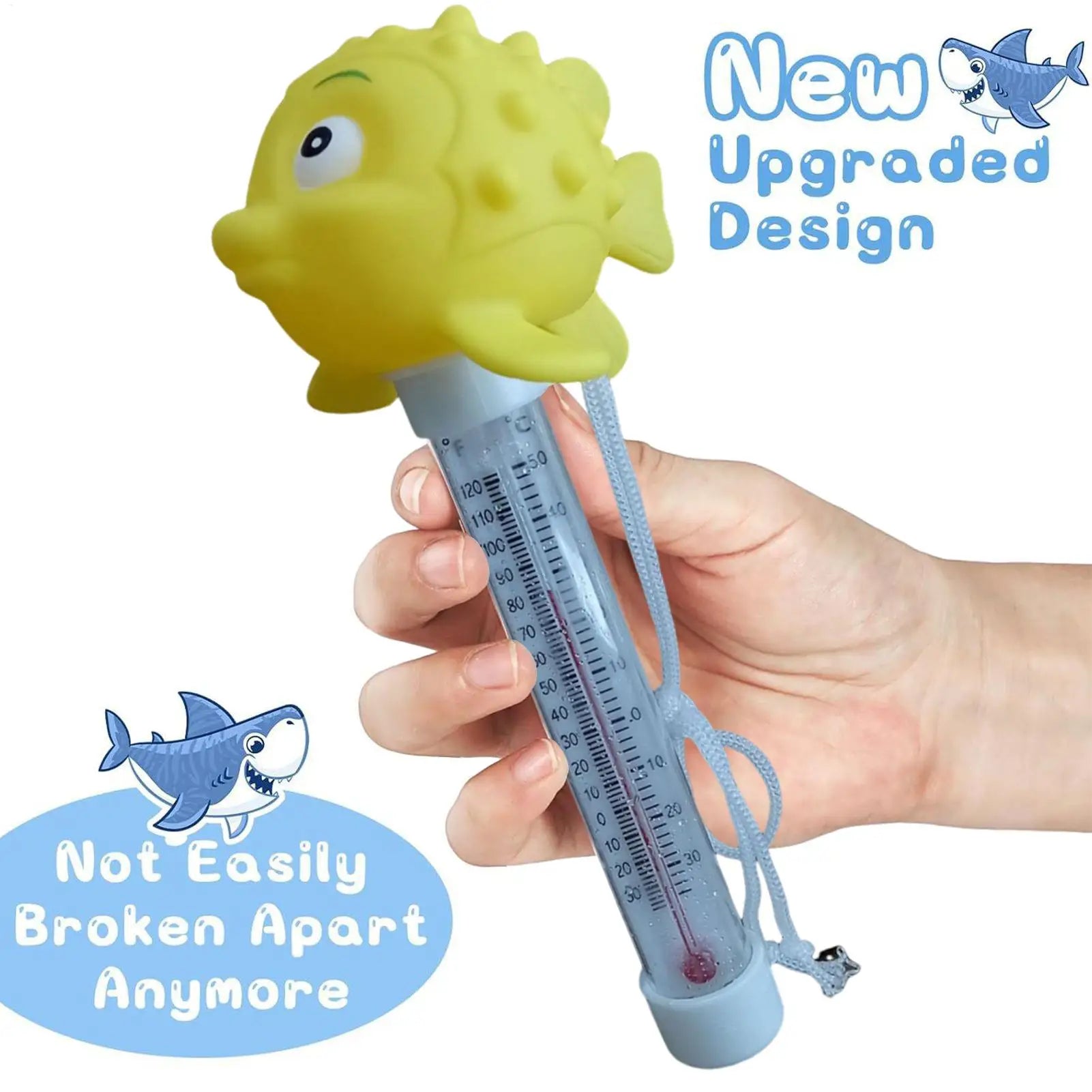 Pool Temp Gauge Cartoon Temperature Meter Pool Floating Easy Read Temp Gauge for Cold Plunge Hot Tub Ice Bath SPA Aquarium Pond Peaceful Pleasures Health and Wellness