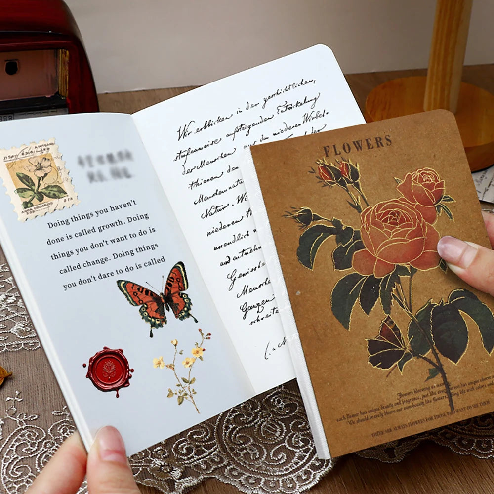 Vintage A6 Art Handbooks 104 Sheets Thickened High-value Notebook