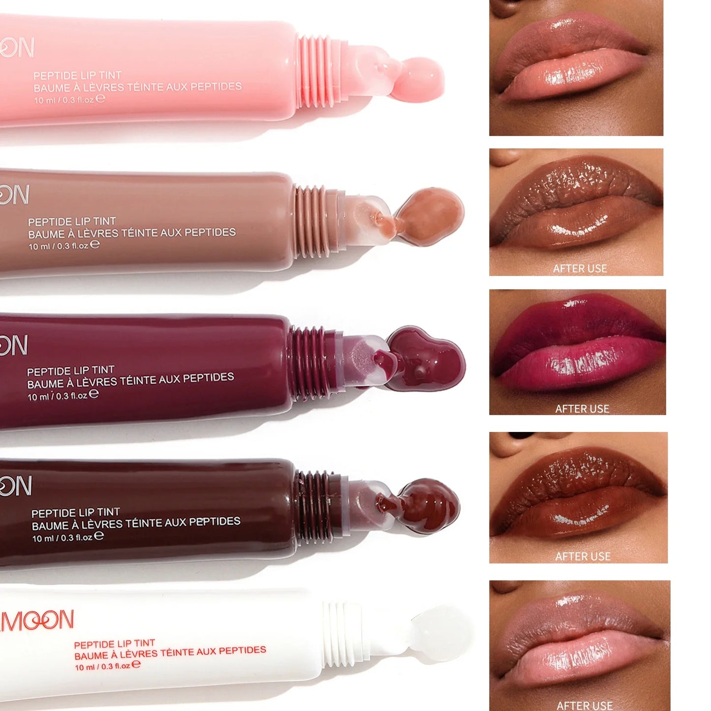Fafamoon Mirror Lip Gloss & Lip Oil | Nude Brown Plumping Gloss
