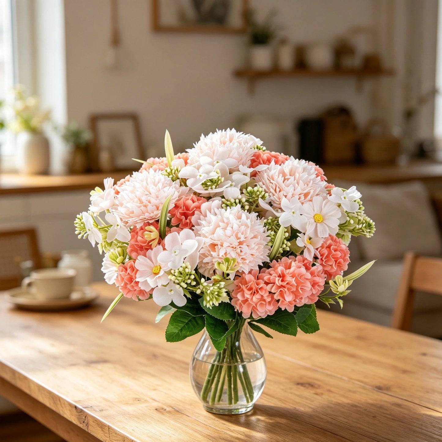 Artificial Silk Rose Bouquet for Wedding & Home Decor