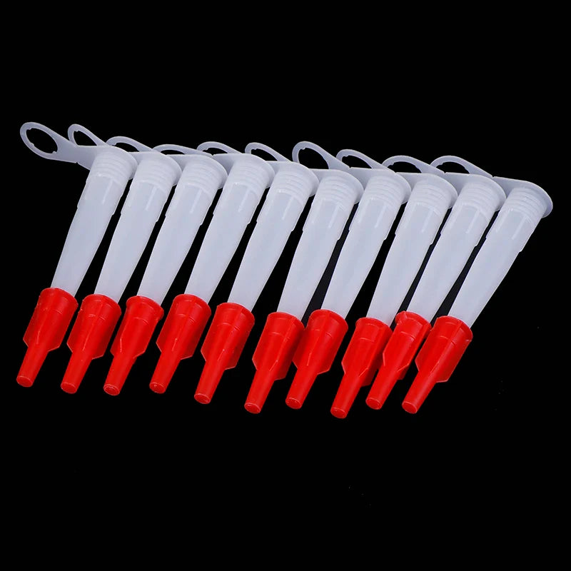 10-Pack Silicone Caulking Nozzle Kit with Re-Sealable Caps