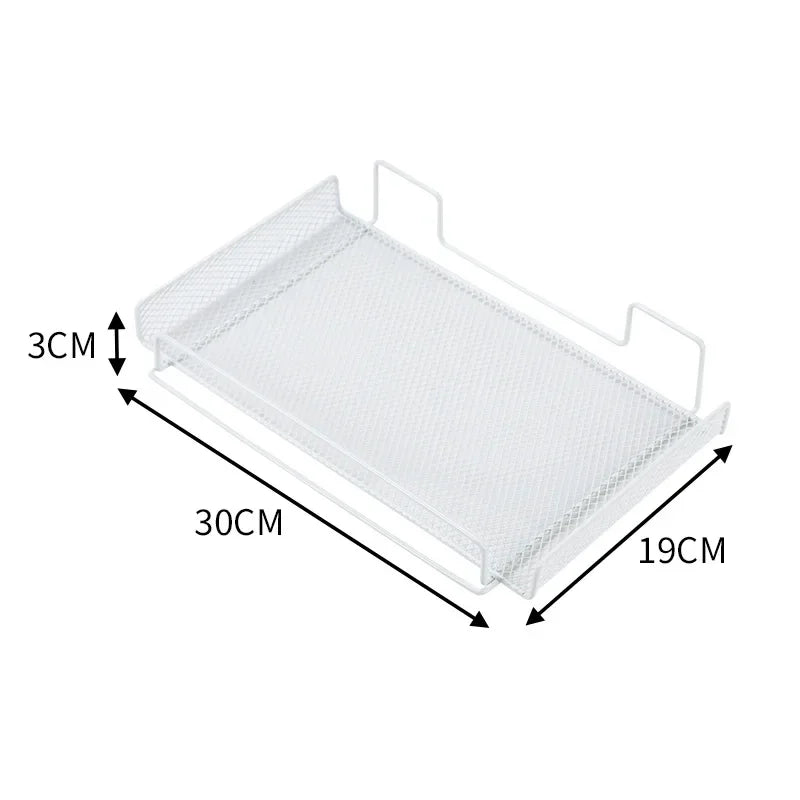 Under Desk Cable Management Tray – No-Drill Steel Organizer