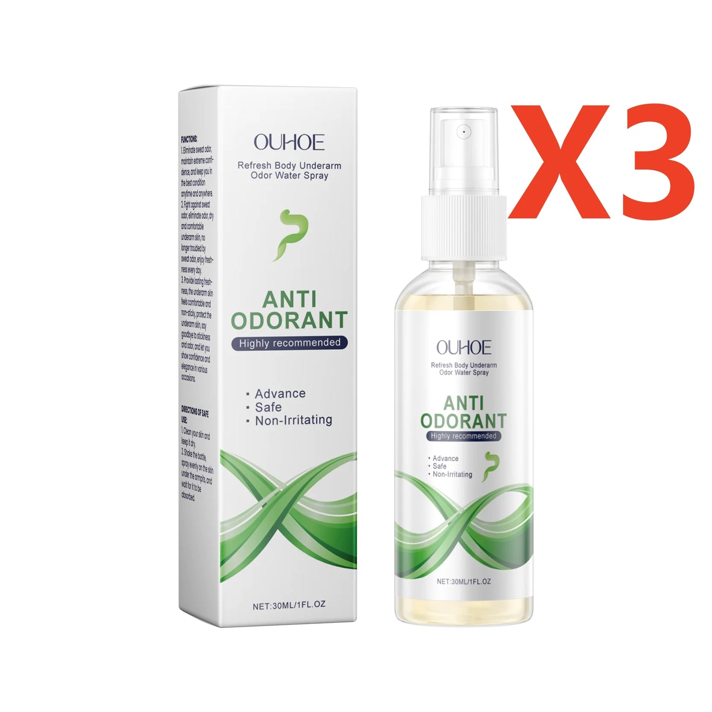 Jaysuing Underarm Deodorant Spray | Natural Plant Formula