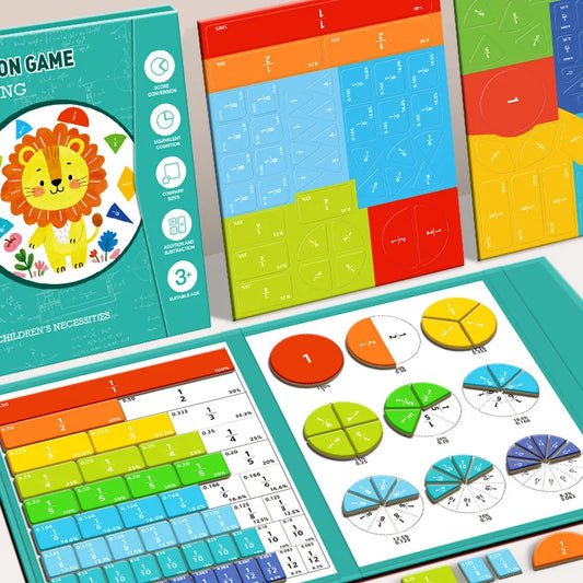 Magnetic Fraction Puzzles Math Mastery Montessori Enlightenment Fun Peaceful Pleasures Health and Wellness