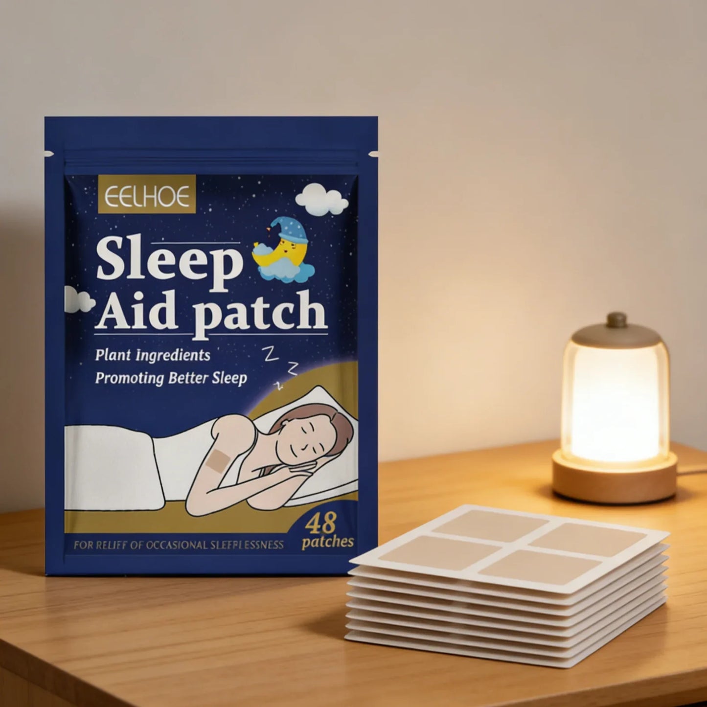 EELHOE Sleep Aid Patches – Natural Plant Extract, 48 Pack