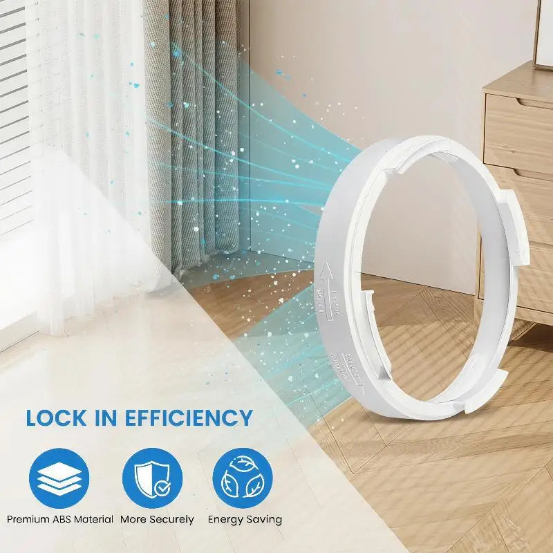 Portable AC Exhaust Duct Connector | 6-Inch ABS Hose Adapter