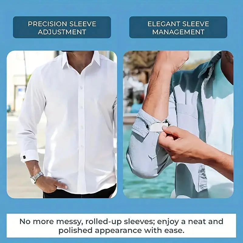 Shirt Sleeve Extension Strap Adjustable Buckle Garter for Men Women Long Sleeve Button Cuff Extender Accessory Peaceful Pleasures Health and Wellness