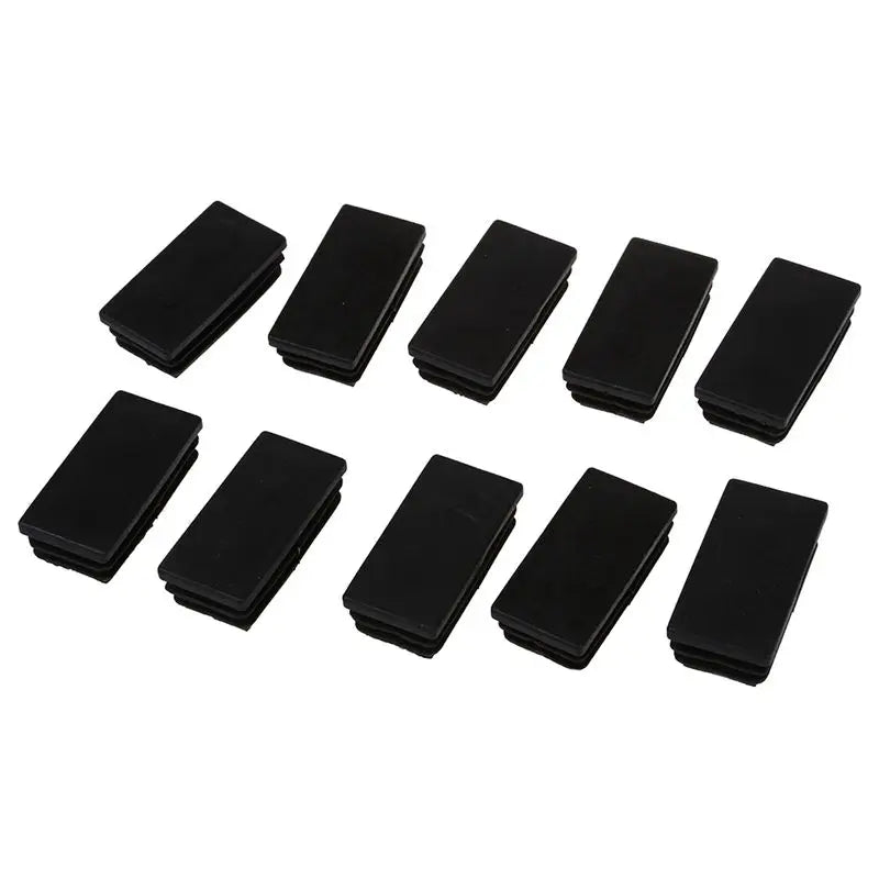 A36T-Plastic Rectangle Tube Inserts End Blanking Cap 25X50mm 80 Pcs Black Peaceful Pleasures Health and Wellness