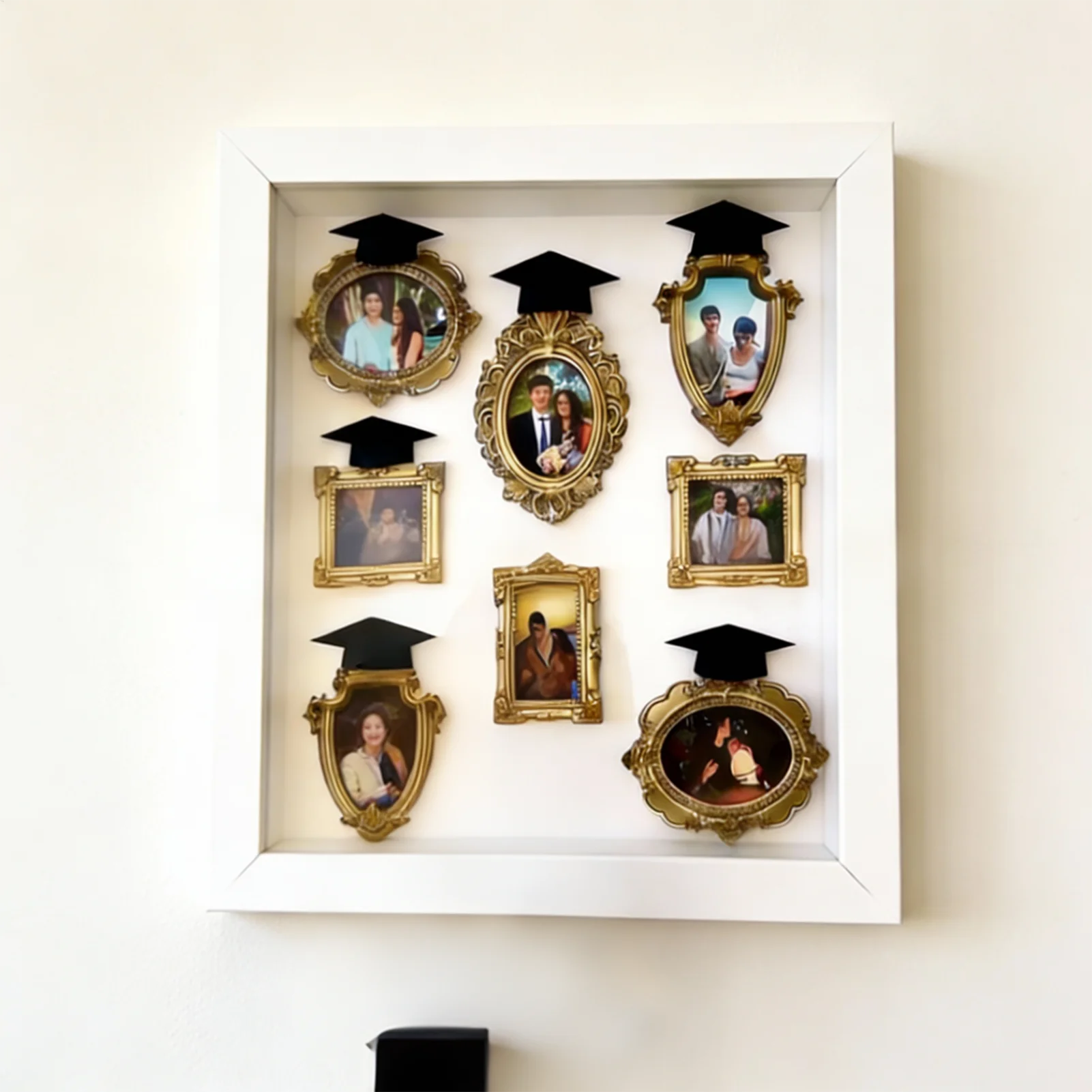 Museum Silhouette Box Vintage Display Case DIY Tiny Picture Frame for Graduation Birthday Party Wedding Valentine's Day Her Him Peaceful Pleasures Health and Wellness