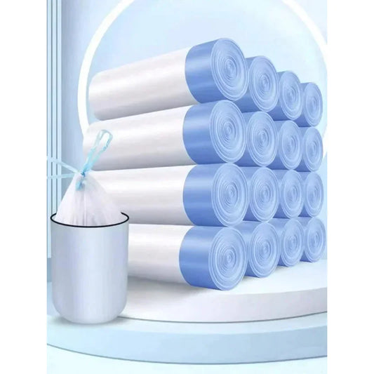 45X45 Household Garbage Bag Drawstring Large Thickening Portable Pull Bag White Plastic Bag draw string bags drawstring bag Peaceful Pleasures Health and Wellness