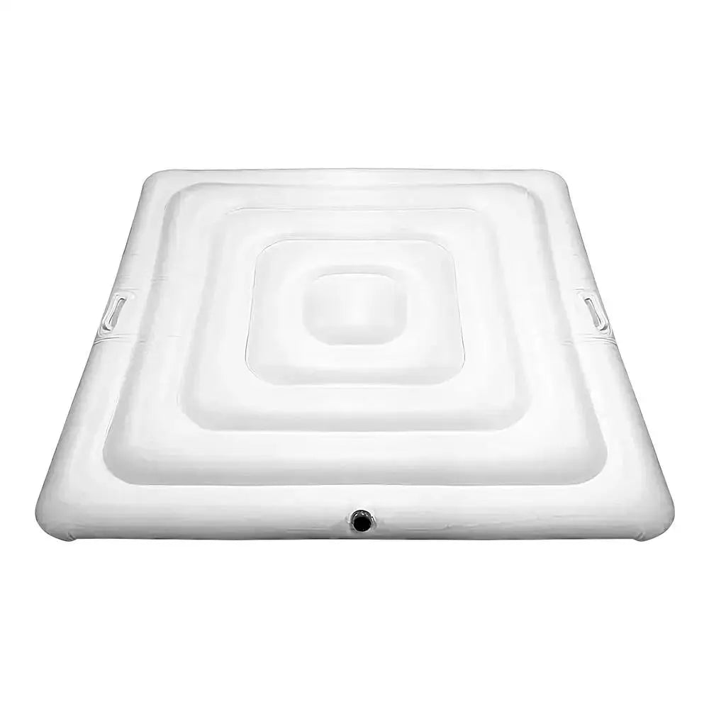 Hot Tub Cover Square Insulated Hot Tub Cover Inflatable Energy Saving Square Hot Tub Lid for hot tub cover protector Peaceful Pleasures Health and Wellness 135cm