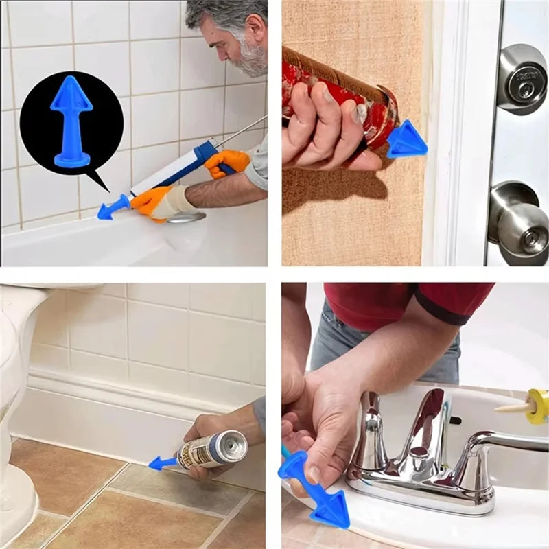 3PCS Caulking Nozzle Applicator,Silicone Caulking Tools Kit(6.5R, 10R, 13R) Reusable Finisher Adapter,Sealant Nozzle,Caulk Saver Peaceful Pleasures Health and Wellness
