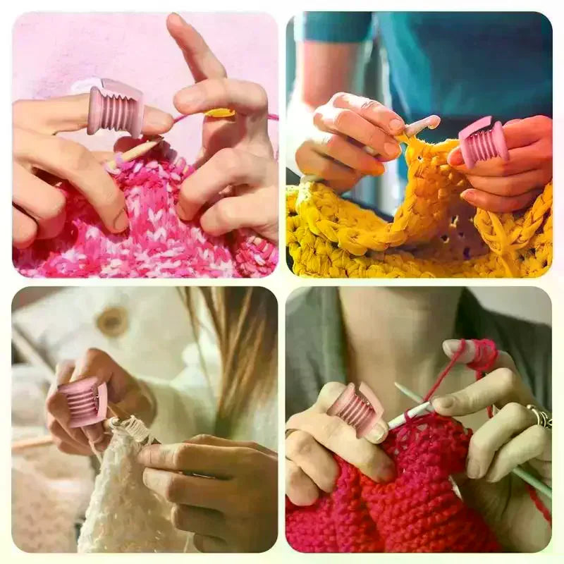 Crochet Finger Protector Thimble Sleeve for Knitting Crochet Finger Tool Peaceful Pleasures Health and Wellness