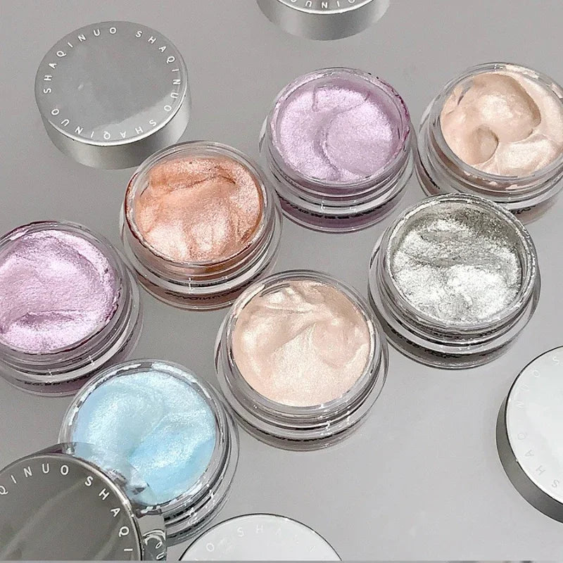 Pearlescent Glitter Eye Shadow Gel Shimmer Highlighter Makeup