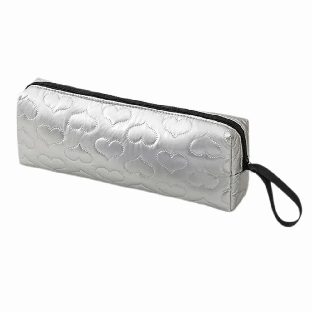 Heart-Shaped Hair Dryer & Curler Storage Bag | PU Leather