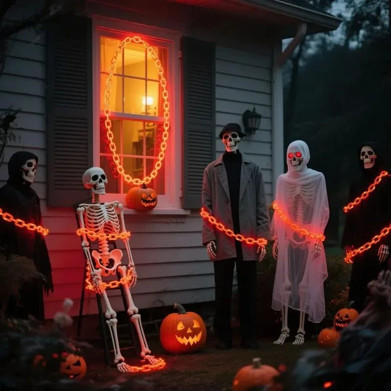 Halloween Ghost Lawn Light Chain | Garden Landscape Lamp Set