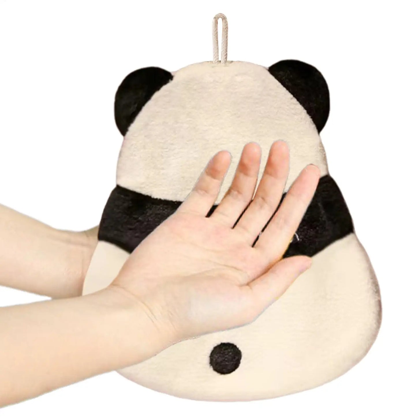 Cute Cartoon Hand Towels – Soft Absorbent Coral Fleece Panda & Bee