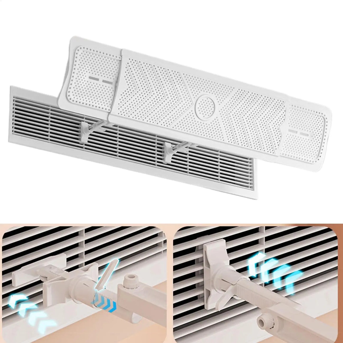 AC Vent Deflector – Adjustable Wall-Mounted Air Guide Baffle