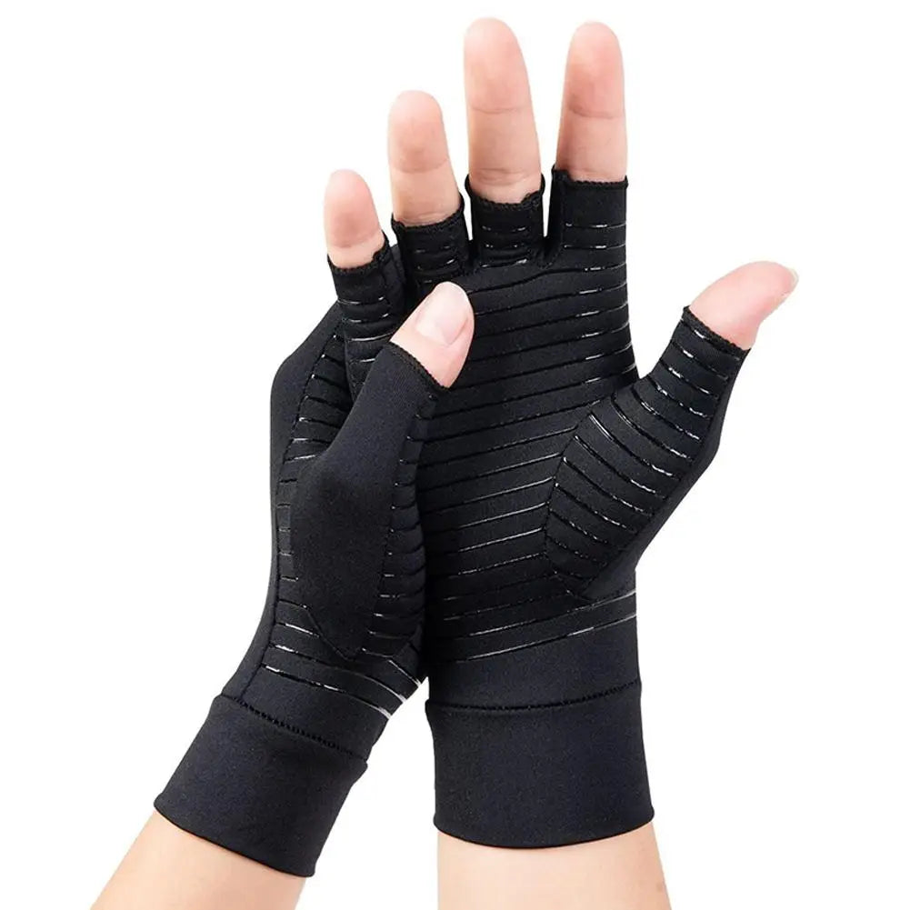 Copper Compression Gloves with Wrist Strap | Women & Men