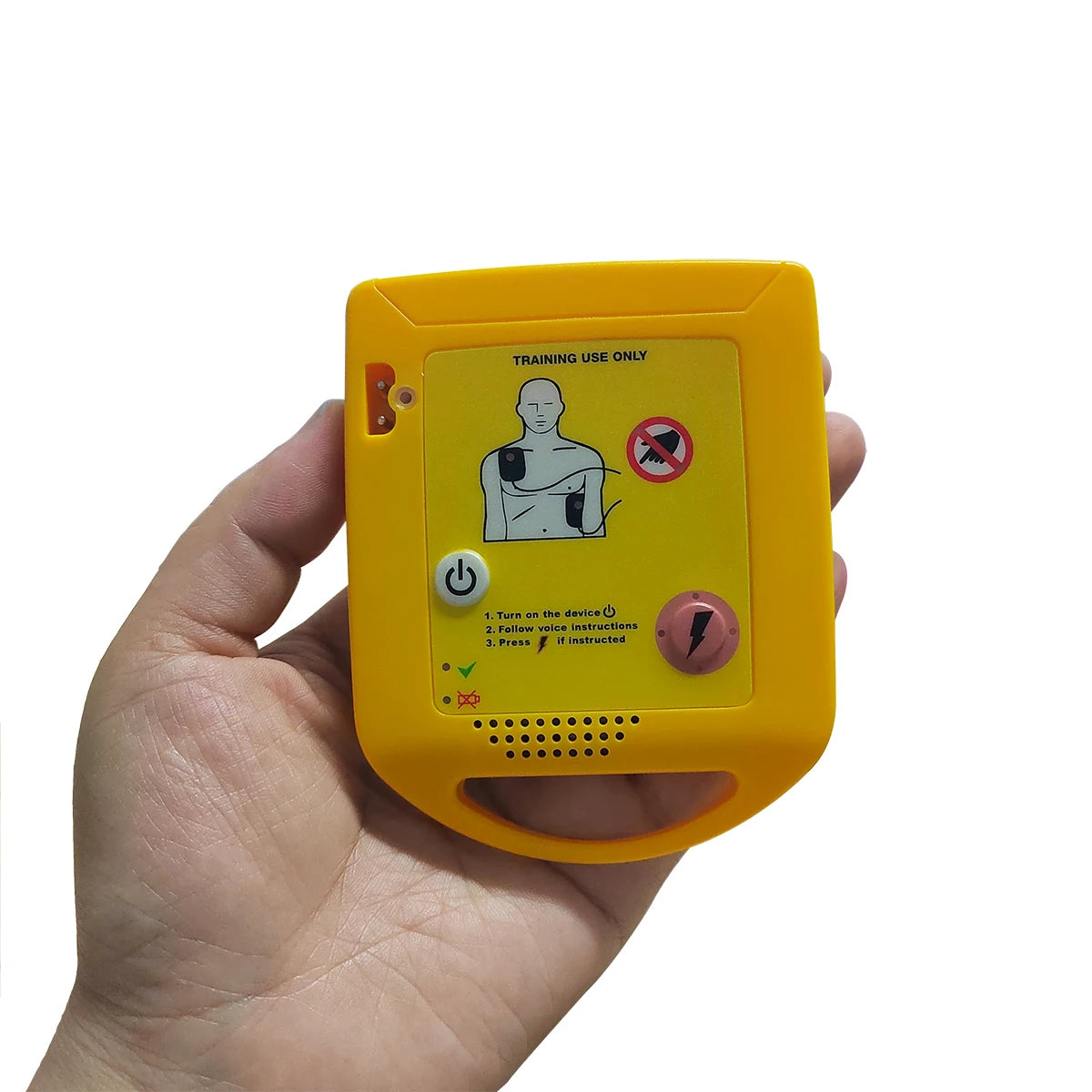 AED Trainer Device Automated Cardiopulmonary Resuscitation Training Voice Optional(English/Spanish/French/Portuguese) First Aid Peaceful Pleasures Health and Wellness