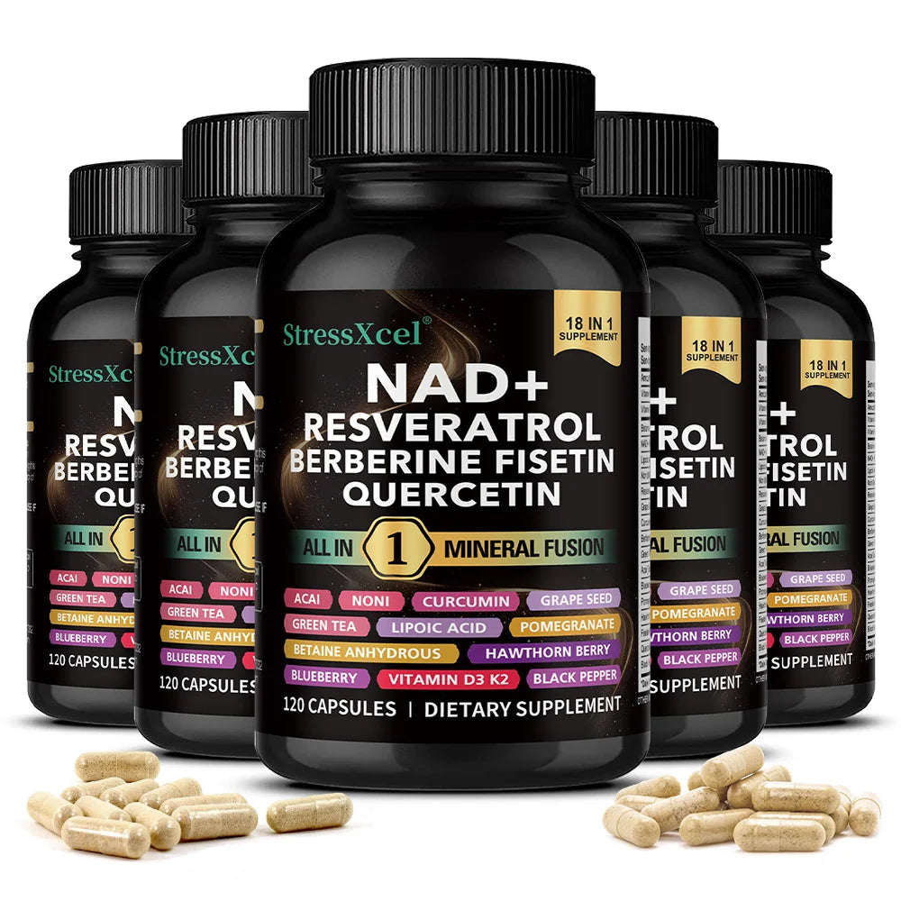 NAD+ Resveratrol Supplement – Energy, Anti-Aging & Cell Health