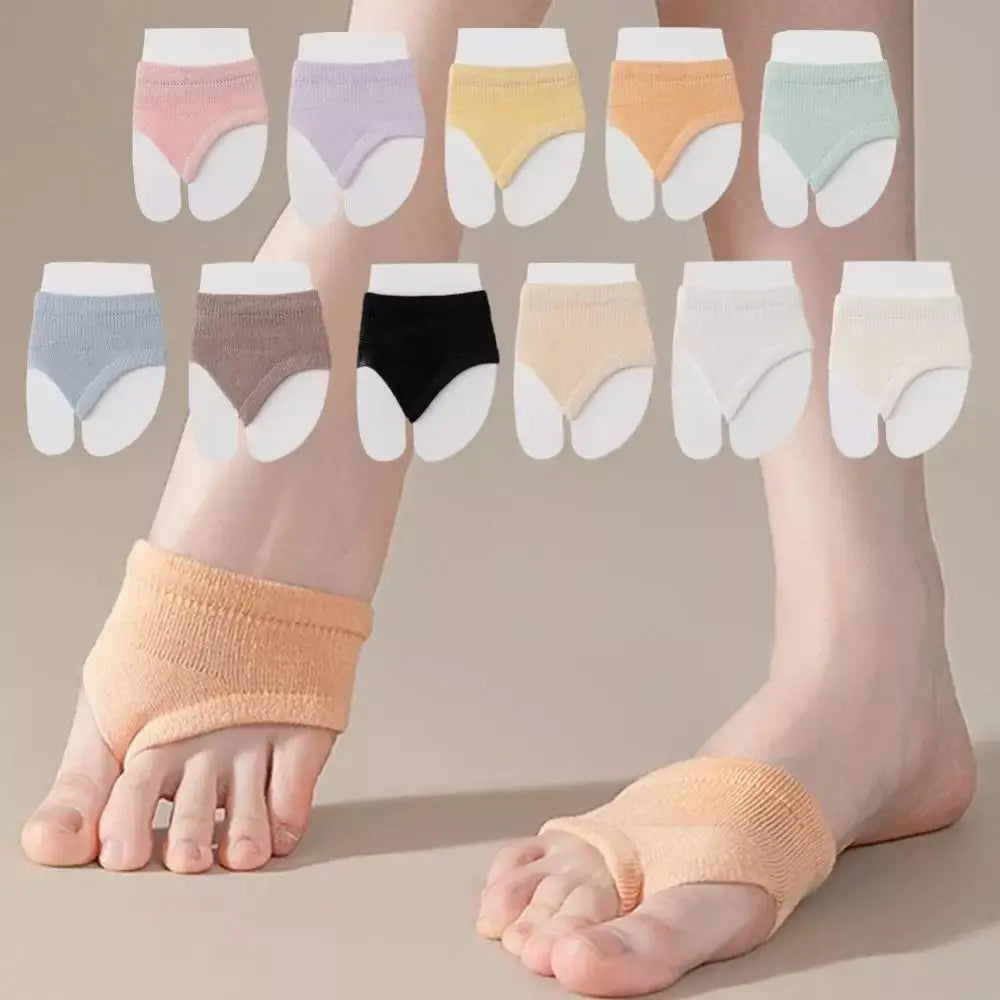 Women's Cotton Toe Socks – Forefoot Pad, Flip-Flop & Boat